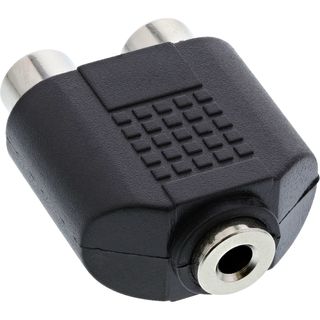 InLine Audio Adapter, 3,5mm Klinke Buchse Stereo an 2x Cinch Buchse