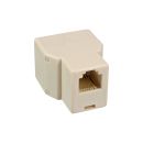 InLine® Modular Verteiler, 1x RJ12 Buchse auf 2x RJ12...