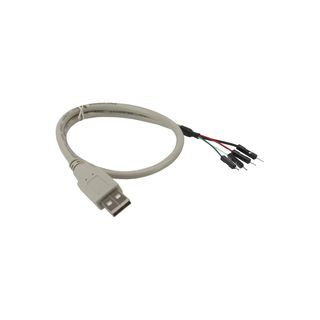 InLine USB 2.0 Adapterkabel, Stecker A auf Pfostenanschluss, 0,4m