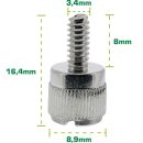 InLine® Rändelschrauben, silber, für...