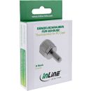 InLine® Rändelschrauben, silber, für Gehäuse, 6er Pack