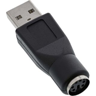 InLine USB PS/2 Adapter, USB Stecker A auf PS/2 Buchse