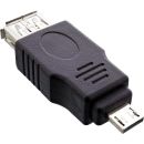 InLine® Micro-USB Adapter, Micro-A Stecker an USB A...