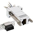 InLine® Adapter, 9pol Sub D Buchse an RJ45 Buchse,...