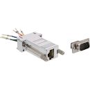 InLine® Adapter, 9pol Sub D Stecker an RJ45 Buchse,...
