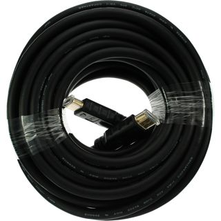 InLine HDMI Kabel, HDMI-High Speed, Stecker / Stecker, verg. Kontakte, schwarz, 15m