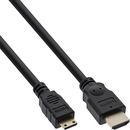 InLine HDMI Mini Kabel, High Speed HDMI Cable, Stecker A...