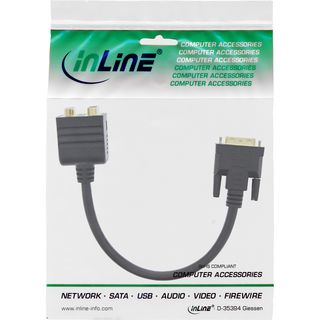 InLine DVI-I Adapterkabel, DVI-I Stecker auf DVI-I-Buchse + S-VGA Buchse