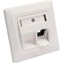 InLine® Rahmenset für 2x RJ45 Bu/LSA Einsatz,...