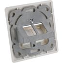 InLine® Rahmenset für 2x RJ45 Bu/LSA Einsatz,...