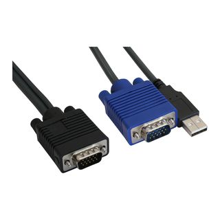 InLine KVM Switch, 2-fach, USB, mit Audio