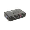 InLine KVM Switch, 2-fach, USB, mit Audio