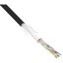 InLine® Patchkabel Cat.5e, schwarz, SF/UTP, AWG26,...