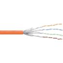 InLine Patchkabel Cat.6 S/FTP (PiMf), orange, AWG27, PVC,...