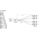 InLine® SAS Anschlusskabel, Mini-SAS SFF-8087 an 4x...