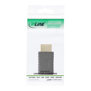 InLine HDMI Adapter, HDMI A Stecker auf Mini HDMI C Buchse, 4K2K kompatibel, vergoldete Kontakte