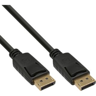 InLine DisplayPort Kabel, schwarz, vergoldete Kontakte, 10m