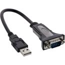 InLine USB 2.0 zu Seriell Adapterkabel, USB A an 9pol Sub...