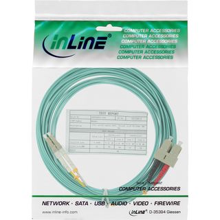 InLine LWL Duplex Kabel, LC/SC, 50/125m, OM3, 2m