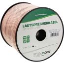 InLine Lautsprecherkabel, 2x 2,5mm, CCA, transparent, 50m