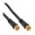 InLine® SAT-Anschlusskabel, 2x geschirmt, 2x F-Stecker, >85dB, schwarz, 10m