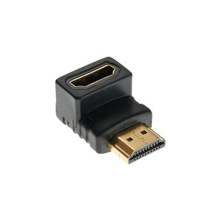 InLine HDMI Adapter, Stecker / Buchse, gewinkelt unten, vergoldete Kontakte, 4K2K kompatibel