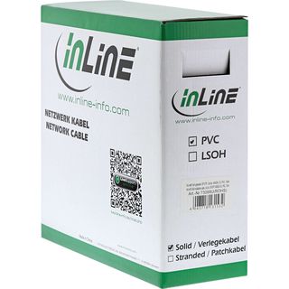 InLine Verlegekabel, SF/UTP, Cat.5e, AWG24 CU, PVC, 100m