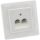 InLine® ISDN Anschlussdose, 2x RJ45 BU, Unterputz, Schraubanschluss 2x 8-fach