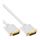 InLine® DVI-D Kabel, digital 24+1 Stecker / Stecker, Dual Link, weiß / gold, 3m