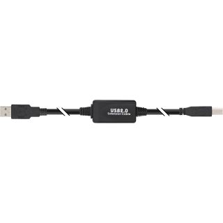 InLine USB 2.0 Kabel, aktiv mit Signalverstrkung Repeater, A an B, 10m