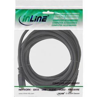 InLine USB 3.0 Kabel, A an Micro B, schwarz, 5m