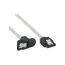 InLine® SATA 6Gb/s Kabel rund, mit Lasche, gewinkelt,...