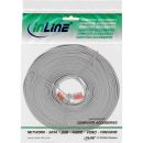 InLine® Patchkabel flach, U/UTP, Cat.6, grau, 5m