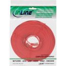 InLine® Patchkabel flach, U/UTP, Cat.6, rot, 5m