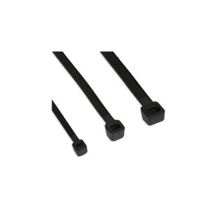 InLine Kabelbinder, Lnge 300mm, Breite 3,6mm, schwarz, 100 Stck