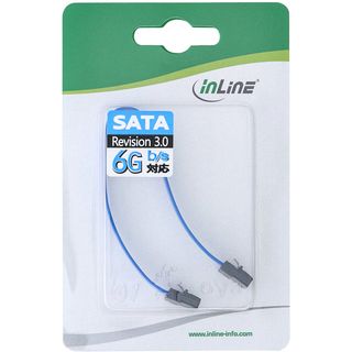 InLine SATA 6Gb/s Anschlusskabel klein, mit Sicherheitslasche, 0,15m