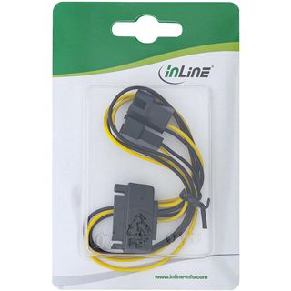 InLine SATA Strom-Y-Kabel, SATA Buchse an 2x Lfter (2pol) Stecker, 0,3m