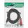 InLine® Cinch/Klinke Kabel, 2x Cinch Buchse an 3,5mm Klinke Stecker, 3m