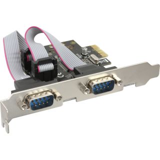 InLine Schnittstellenkarte, 2x Seriell 9-pol, PCIe (PCI-Express)