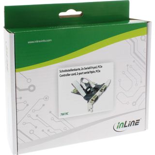 InLine Schnittstellenkarte, 2x Seriell 9-pol, PCIe (PCI-Express)