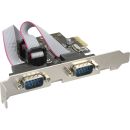 InLine Schnittstellenkarte, 2x Seriell 9-pol, PCIe...