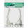 InLine® USB 2.0 Kabel, A an B links abgewinkelt, transparent, 3m