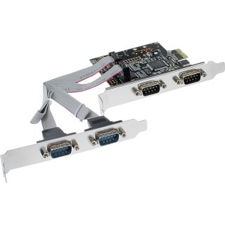 InLine Schnittstellenkarte, 4x Seriell 9-pol, PCIe (PCI-Express)