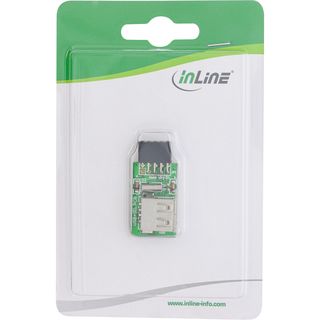 InLine Card Reader, USB 2.0, intern, fr MicroSD Karten