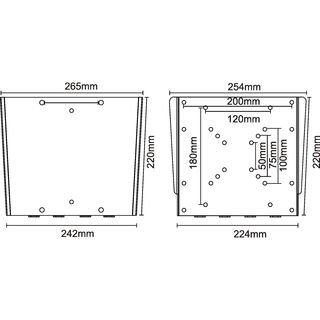 InLine Wandhalterung fr Flachbildschirme, 43-104cm (17-42), max. 30kg