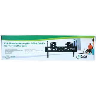 InLine Eck-Wandhalterung, fr LED/LCD/Plasma, 94-160cm (37-63), bis 60kg