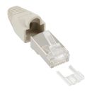100er Pack InLine® Crimpst. RJ45 gesch., m. Knicksch....