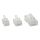 InLine® Modularstecker, 6P6C RJ12 zum Crimpen auf Flachkabel, 100er Pack