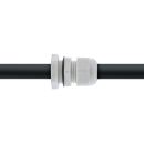 InLine® Kabeldurchführung PG 9 Nylon IP68 4-8mm, grau, 10 Stück