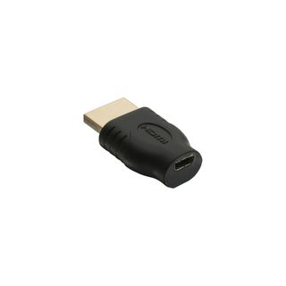 InLine HDMI Adapter, HDMI A Stecker auf Micro HDMI D Buchse, vergoldete Kontakte